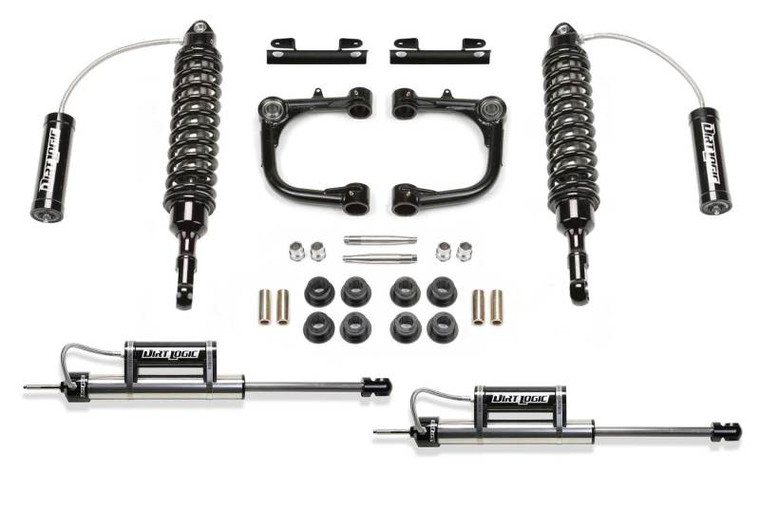 Fabtech 10-13 Toyota FJ 4WD 3in UCA System w/DL 2.5 Resi Coilovers & Rear DL Resi Shocks