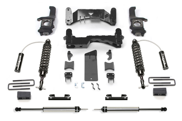 Fabtech 16-19 Toyota Tundra 2WD/4WD 6in Perf. System w/DL 2.5 Resi Coilovers & Rear DL Shocks