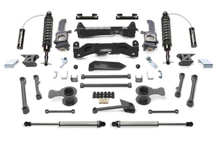 Fabtech 06-09 Toyota FJ 4WD 6in Perf. System w/DL 2.5 Resi Coilovers & Rear DL Shocks