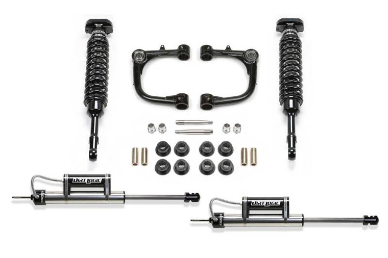 Fabtech 10-13 Toyota FJ 4WD 3in UCA System w/DL 2.5 Coilovers & Rear DL Resi Rear Shocks