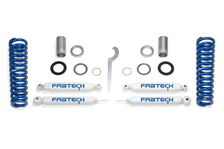 Fabtech 00-06 Toyota Tundra 2WD/4WD 0-2.5in Front Basic Adj. Coilover System w/Rear Perf. Shocks