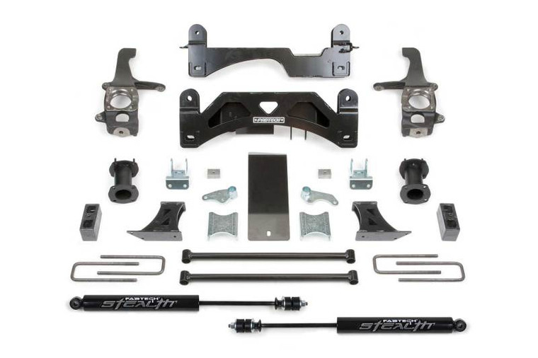 Fabtech 07-15 Toyota Tundra 2WD/4WD 6in Basic System w/Coilover Spacers & Rear Stealth Shocks