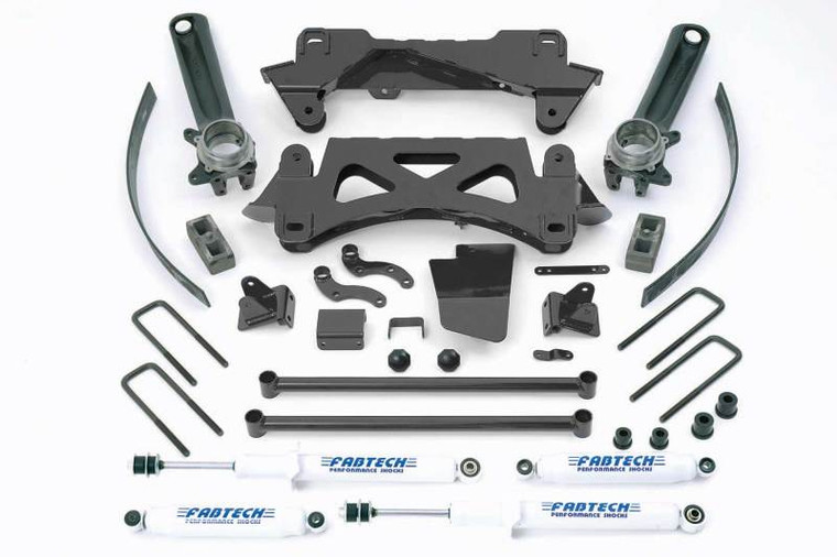 Fabtech 95.5-04 Toyota Tacoma 2WD/4WD 4 Cyl 6 Lug 6in Perf. System w/Perf. Shocks