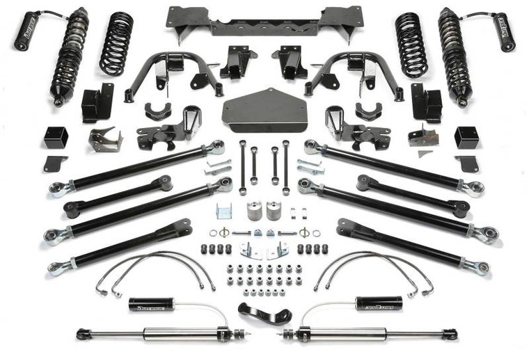 Fabtech 07-18 Jeep JK 4WD 2-Door 5in Crawler System w/DL 2.5 Resi Coilovers & Rear DL 2.25 Shocks