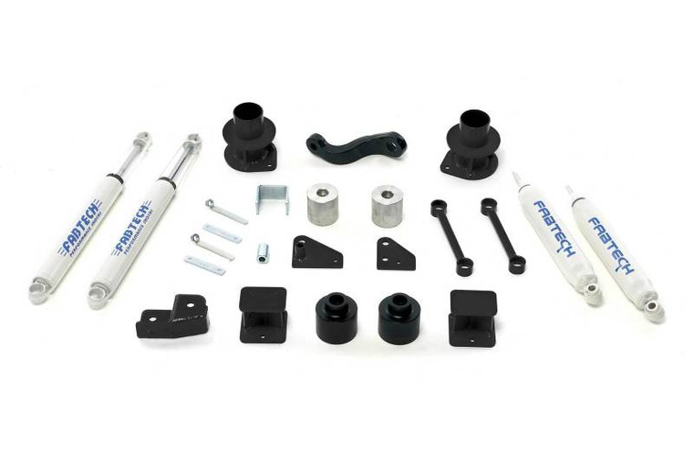 Fabtech 07-18 Jeep JK 4WD 3in Basic System w/Perf. Shocks