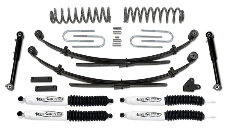 Tuff Country 87-01 Jeep Cherokee 4x4 3.5in Lift Kit EZ-Flex w/Rear Leaf Springs (SX6000 Shocks)