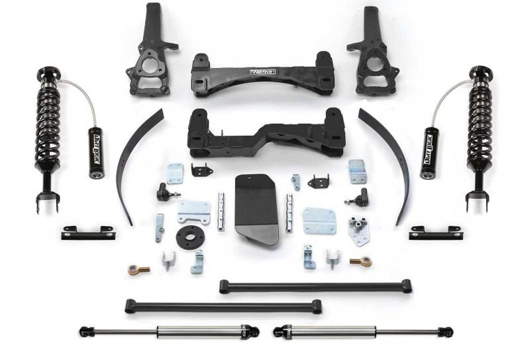 Fabtech 06-08 Ram 1500 4WD 6in Perf. System w/DL 2.5 Resi Coilovers & Rear DL Shocks