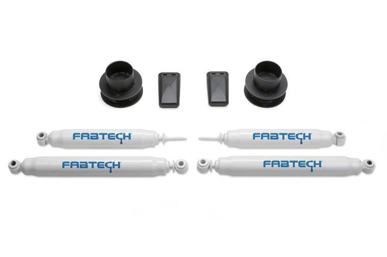 Fabtech 13-18 Ram 3500 4WD w/Factory Radius Arms 2.5in Coil Spacer System w/Perf. Shocks