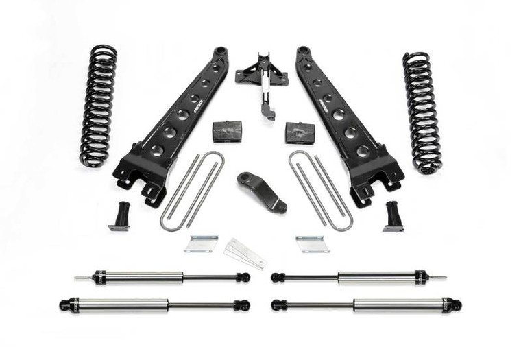 Fabtech 2018 Ford F450/F550 4WD Diesel 6in Radius Arm System w/DL Shocks