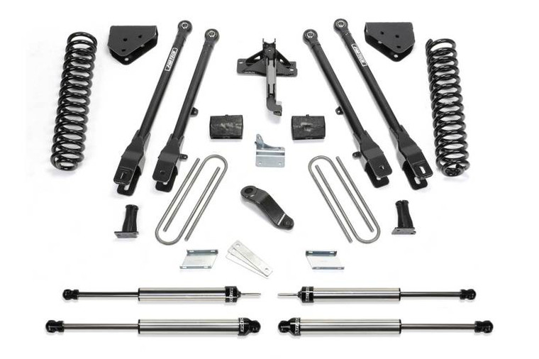 Fabtech 08-15 Ford F250/350 4WD 4in 4 Link System w/DL Shocks