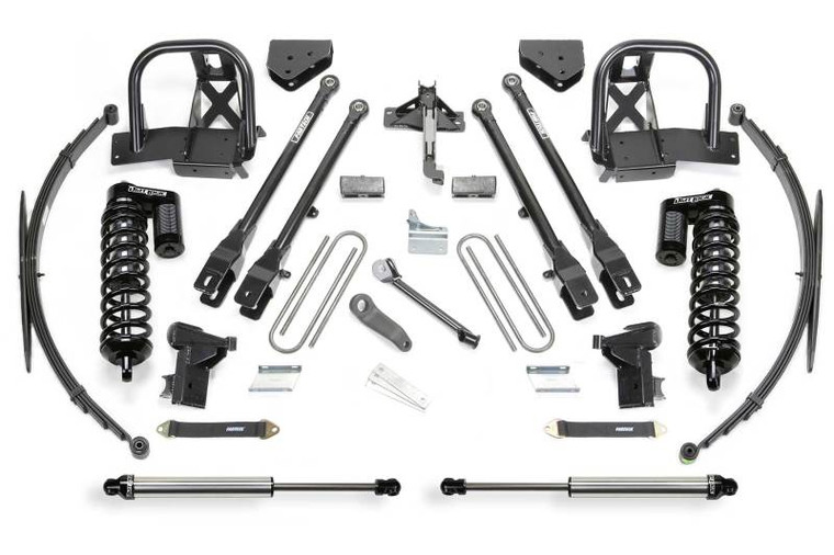 Fabtech 11-16 Ford F250 4WD 10in 4 Link System w/DL 4.0 Coilovers & Rear DL Shocks