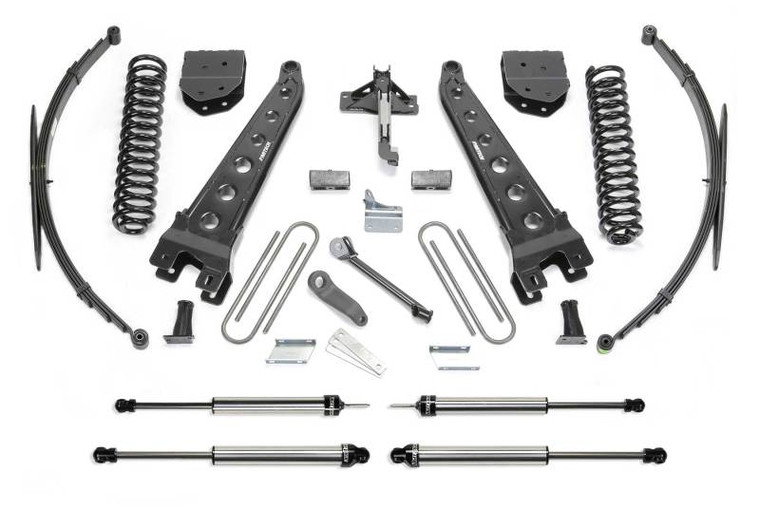 Fabtech 11-16 Ford F250 4WD 10in Radius Arm System w/DL Shocks