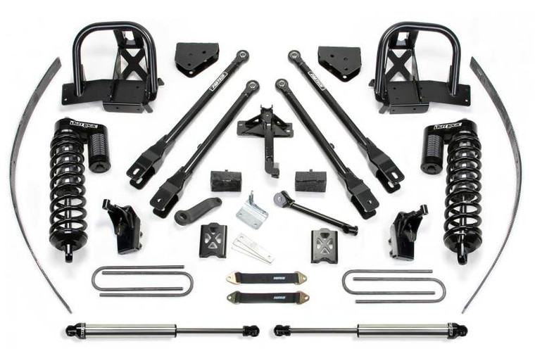 Fabtech 11-16 Ford F250 4WD w/o Overload 8in 4 Link System w/DL 4.0 Coilovers & Rear DL Shocks