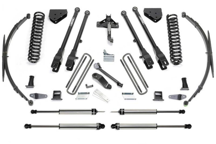 Fabtech 08-16 Ford F250/350 4WD 8in 4 Link System w/DL Shocks