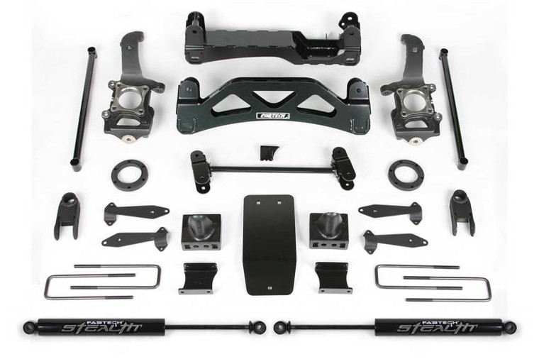 Fabtech 04-08 Ford F150 4WD V8 6in Basic System w/Front Coilover Spacer & Rear Stealth Shocks