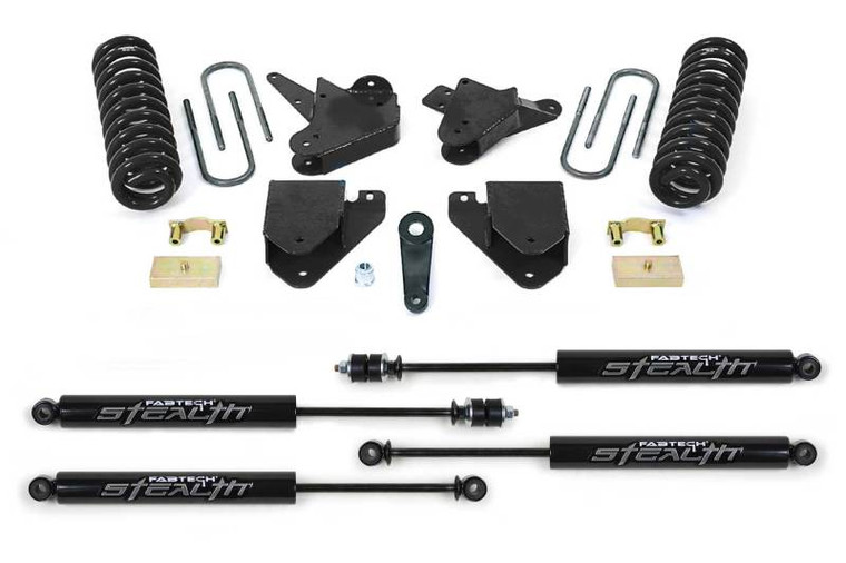 Fabtech 99-00 Ford F250/350 2WD 7.3L Diesel 6in Basic System w/Stealth Shocks