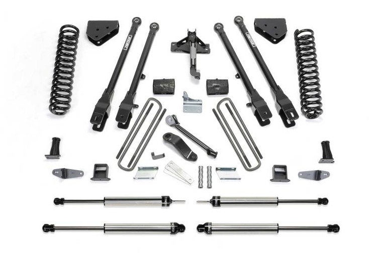 Fabtech 08-10 Ford F450/F550 4WD 6in 4 Link System w/DL Shocks