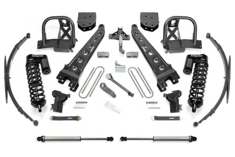 Fabtech 08-10 Ford F350 4WD 10in Radius Arm System w/DL 4.0 Coilovers & Rear DL Shocks