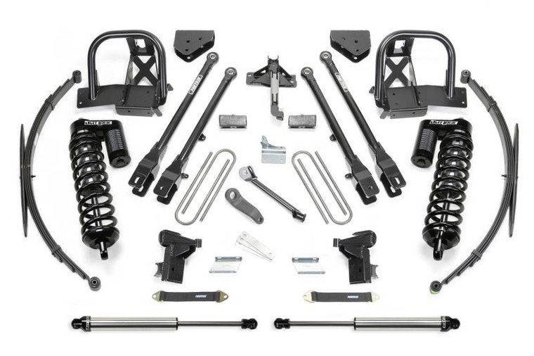 Fabtech 08-10 Ford F350 4WD 10in 4 Link System w/DL 4.0 Coilovers & Rear DL Shocks