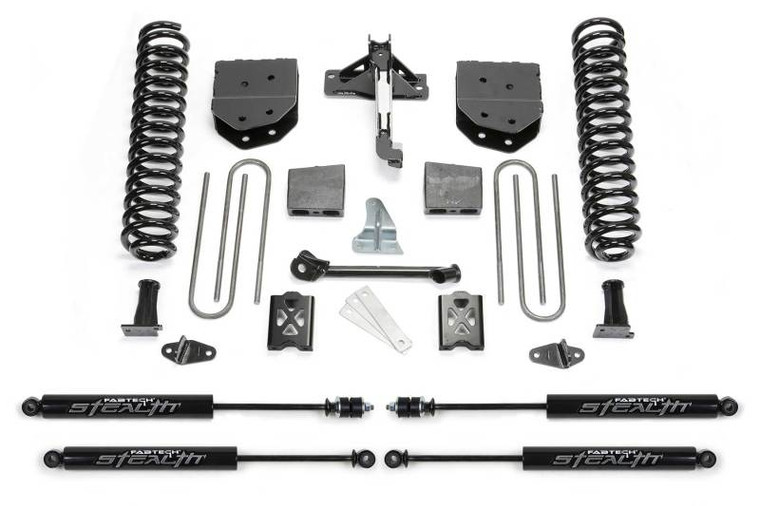 Fabtech 05-07 Ford F250 4WD w/o Overload 6in Basic System w/Stealth Shocks
