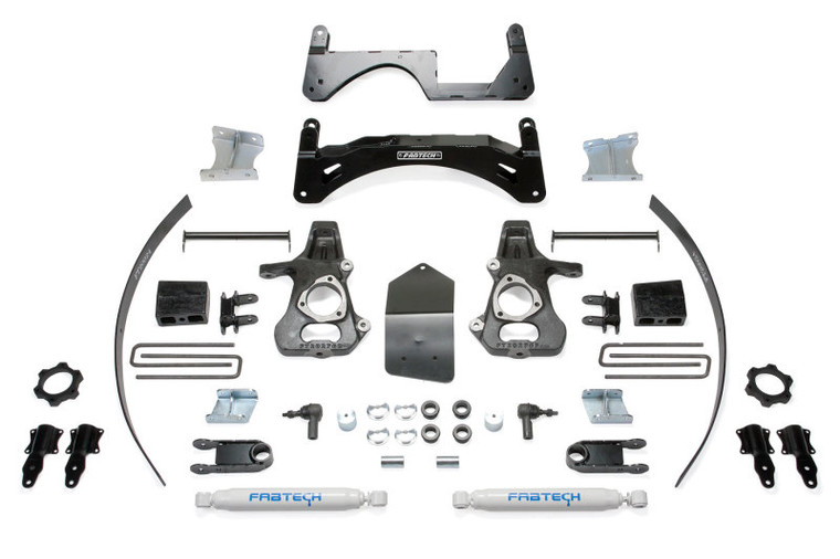 Fabtech 14-18 GM C/K1500 w/OE Forged UCA 6in Basic System w/Perf. Shocks