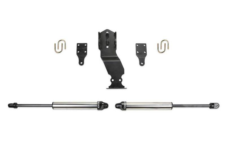 Fabtech 19 FORD F450/F550 4WD Dual Steering Stabilizer System w/DL 2.25 Shocks