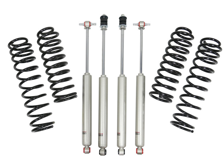 2.5 Inch Front 2.5 Inch Rear Lift Springs w/Shocks 18-UP Wrangler JL No 392 or 4XE Freedom Off-RoadR