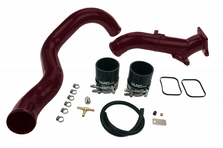 Wehrli 01-04 Chevrolet 6.6L LB7 Duramax 3in Y-Bridge Kit - Candy Red
