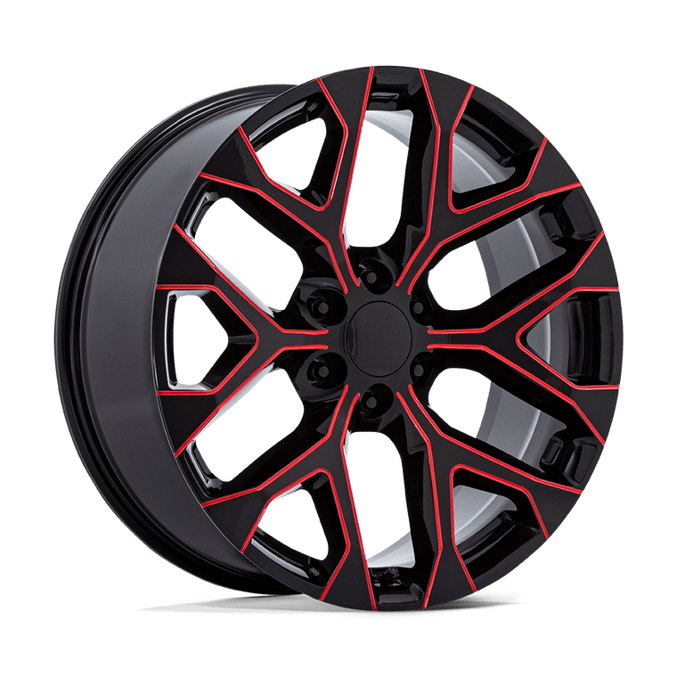 PR177 22X9 6X5.5 G-BLK RED-MILL 24MM 22X9