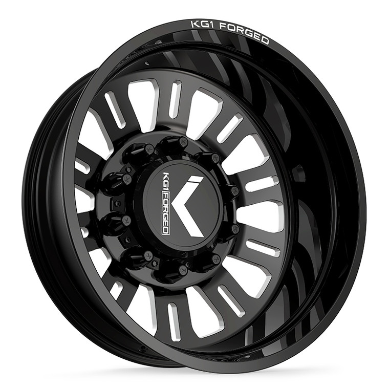 DUEL-D 24X8.25 10X285 ET 146/168 CB 220.2 GLOSS BLACK MILLED