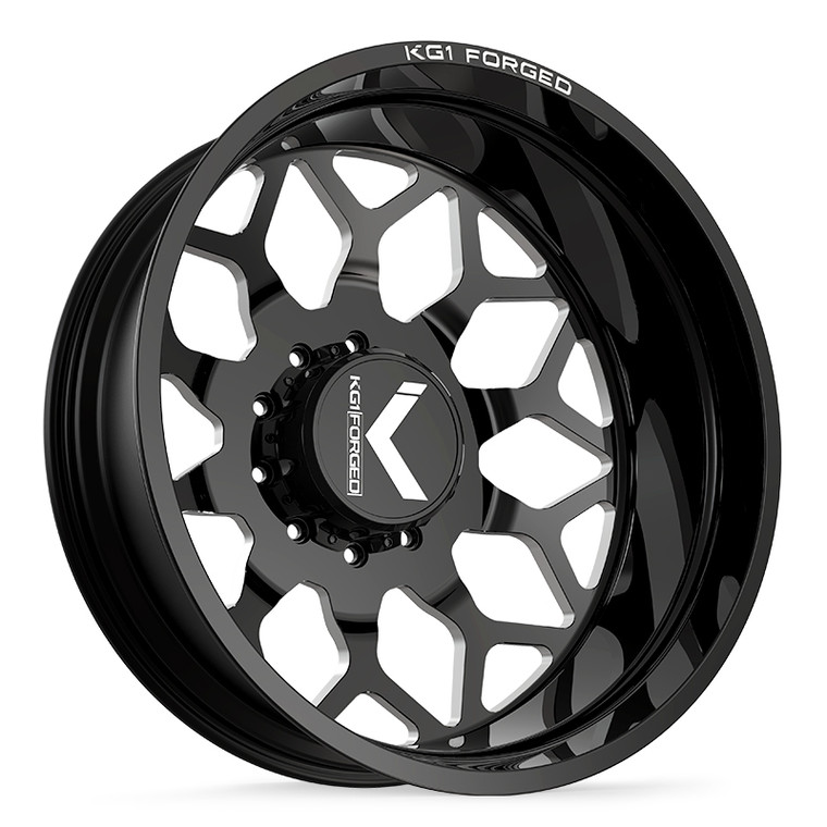 LUXOR-D 24X8.25 8X210 ET 145 CB 154.3 GLOSS BLACK MILLED