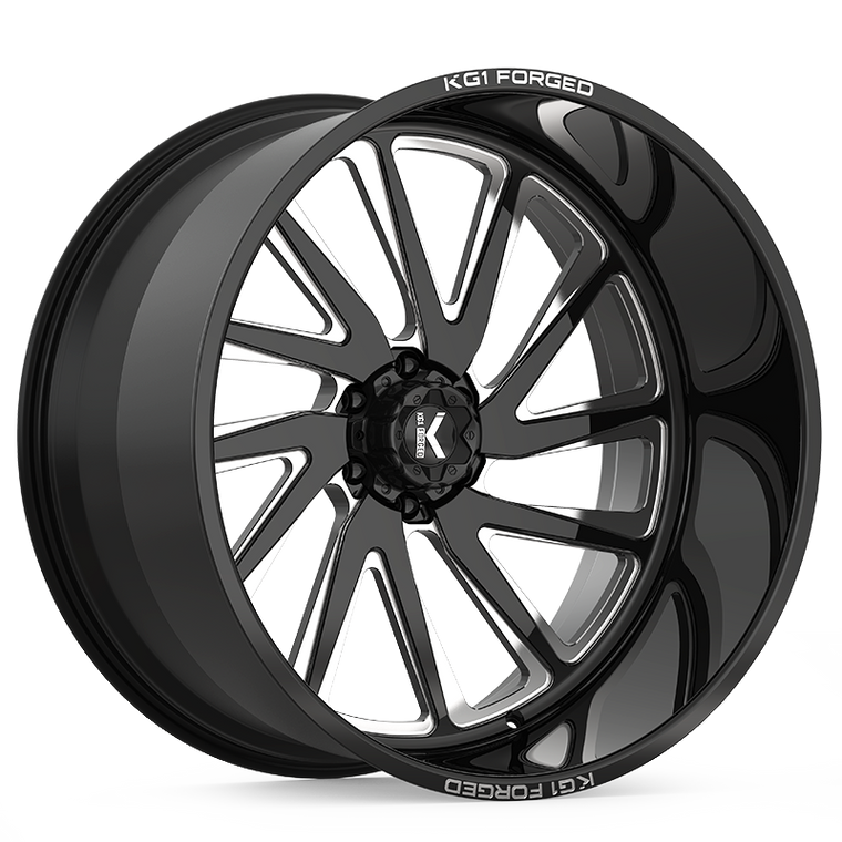 VILE 24X14 6X135 ET -76 CB 87.1 GLOSS BLACK MILLED