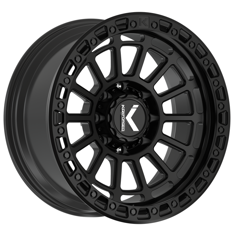 LIFTER 20X9.5 5X127 ET -12 CB 71.5MATTE BLACK BLACK RING