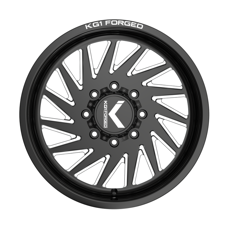 OUTBURST 22X10 8X180 ET -18 CB 124.3 GLOSS BLACK MILLEDLeft