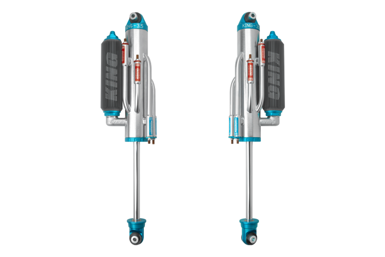 King Shocks 2021+ RAM 1500 TRX Rear 3.5 Dia Full Adjustable 4 Tube Bypass w/ Finned Res Shock (Pair)