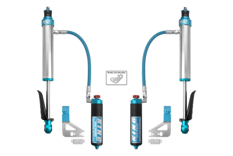 King Shocks 2022+ Toyota Tundra Rear 2.5 Dia Remote Reservoir Coilover & Adjuster (Pair)