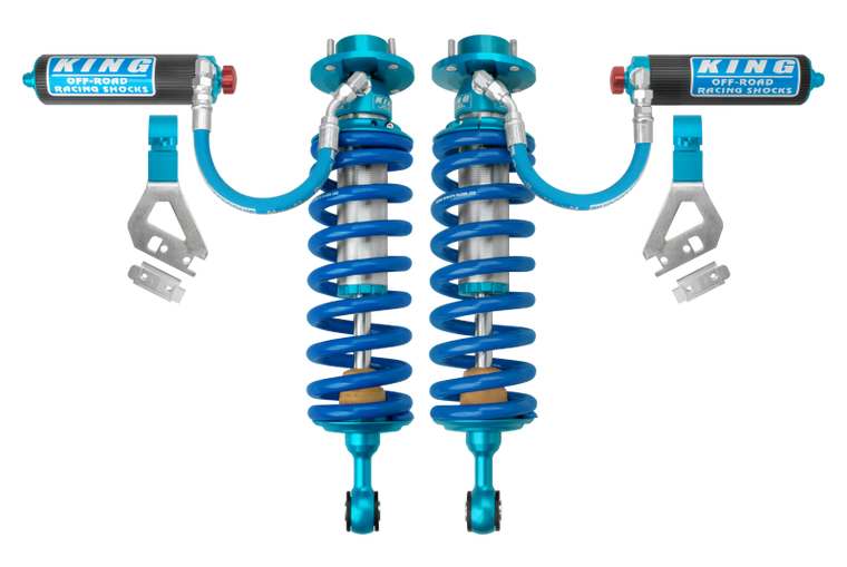 King Shocks 2022+ Toyota Tundra  Front 2.5 Dia w/ Remote Reservoir Coilover & Adjuster (Pair)