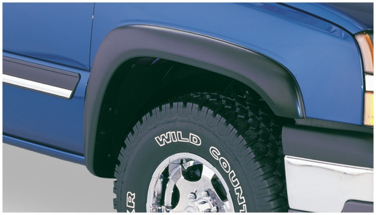 Bushwacker 07-07 Chevy Silverado 1500 Classic Fleetside Extend-A-Fender Style Flares 2pc - Black 40055-02