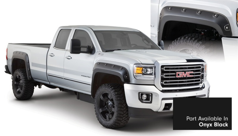 Bushwacker 16-16 GMC Sierra 2500 HD Boss Pocket Style Flares 4pc 78.8/97.6in Bed - Onyx Black