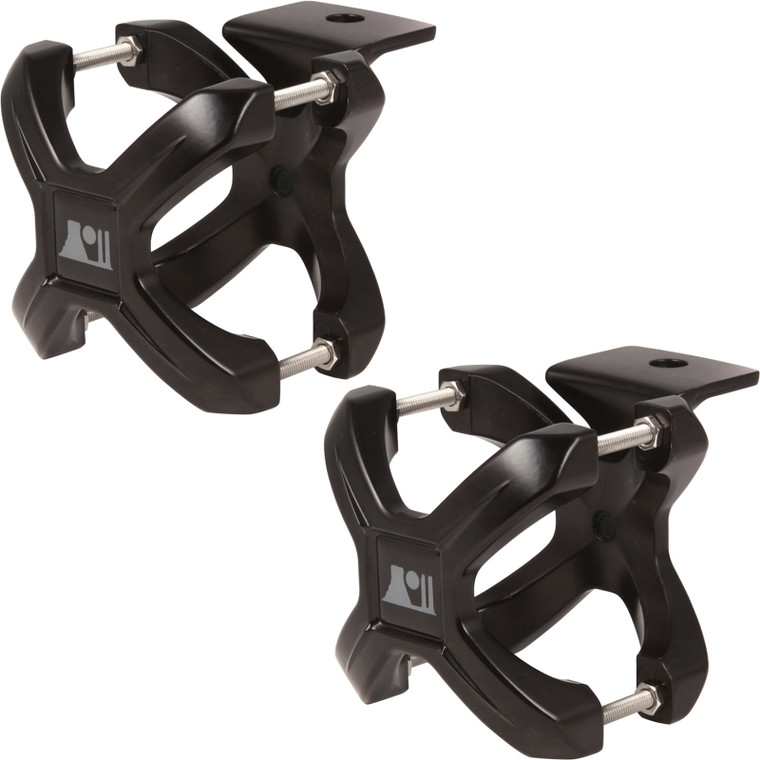Rugged Ridge 1.25-2.0in Black X-Clamp - Pair