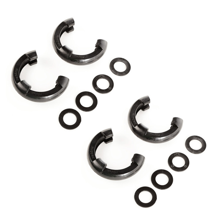 Rugged Ridge 7/8in Black D-Ring Isolator Kit