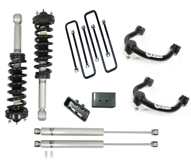 **Discontinued**3 Inch Lift Kit Front Struts w/ Rear Blocks, Shocks, and Control Arms Freedom Off-Road