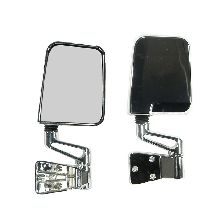 Rugged Ridge 87-02 Jeep Wrangler YJ/TJ Chrome Door Mirror Kit