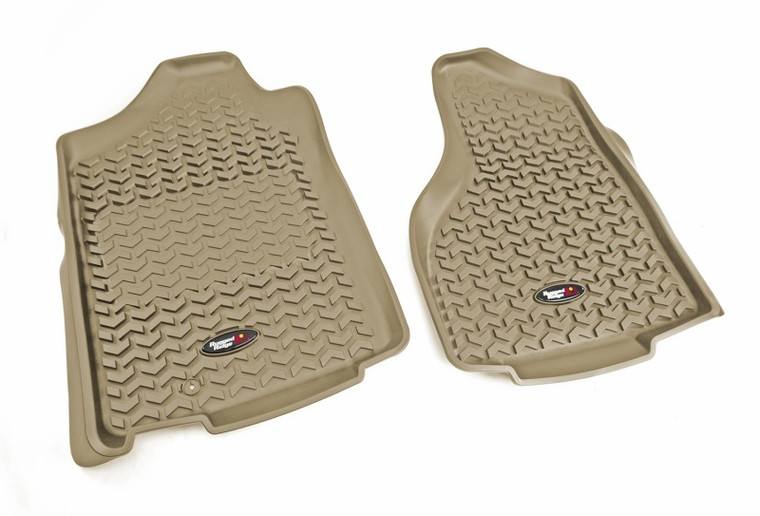 Rugged Ridge Floor Liner Front Tan 2002-2011 Dodge Ram 1500 Quad Cab