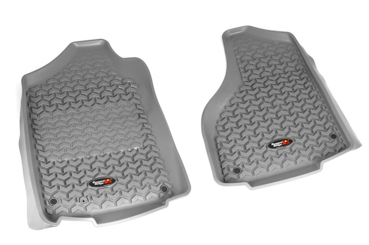 Rugged Ridge Floor Liner Front Gray 2012-2018 Dodge Ram 1500 Quad Cab