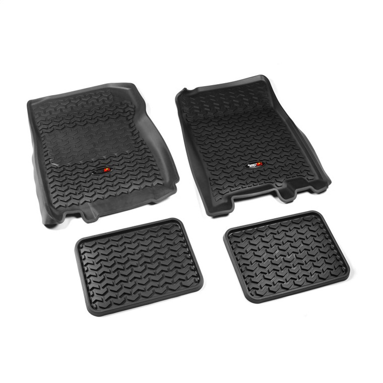 Rugged Ridge Floor Liner Front/Rear Black 1997-2003 Ford F-150 Regular / Extended Cab