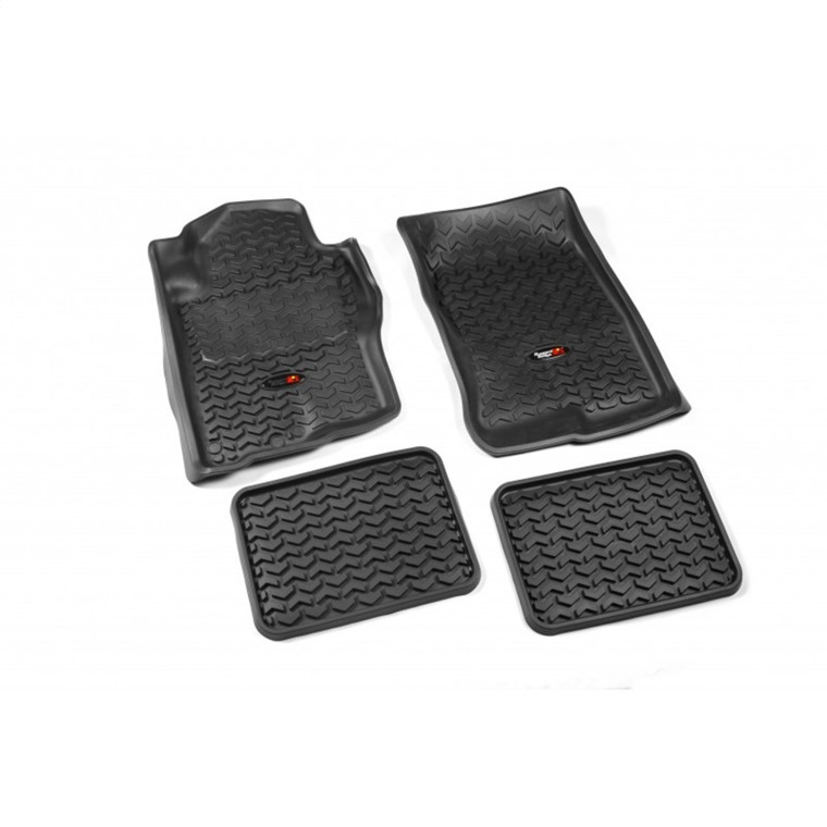 Rugged Ridge Floor Liner Front/Rear Black 2005-2015 Nissan Pathfinder / Xterra