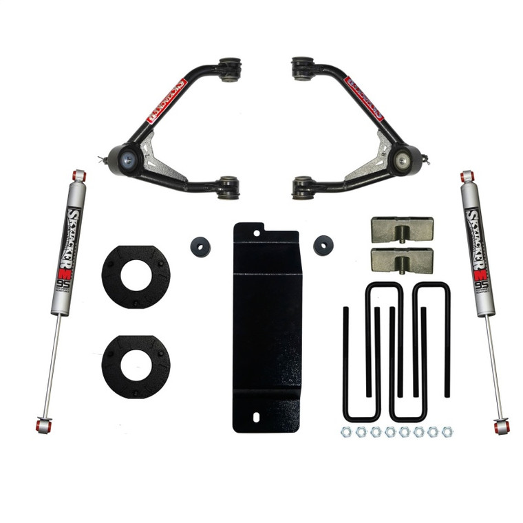 Skyjacker 17-18 GM 1500 4WD 3.5-4in UCA Lift Kit w/Rear Monotube M9500 Shocks