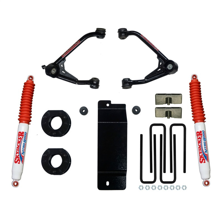 Skyjacker 07-13 GM 1500 4WD 3.5-4in UCA Lift Kit w/Rear Nitro 8000 Shocks