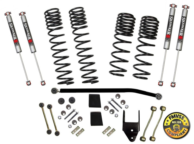 Skyjacker 3.5in Suspension Lift Kit w/M95 Shocks 2018 Jeep Wrangler Rubicon (JL) 2DR